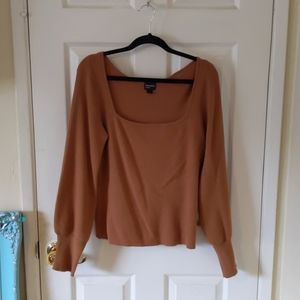 Caramel colored free press sweater 😍